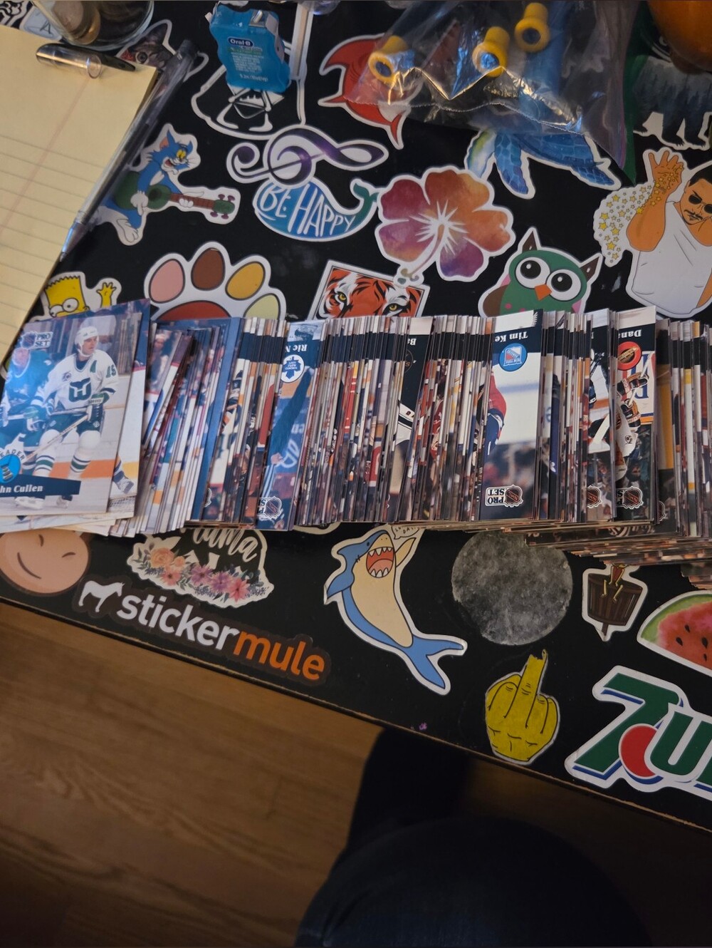 Collector sports cards hockey and baseball